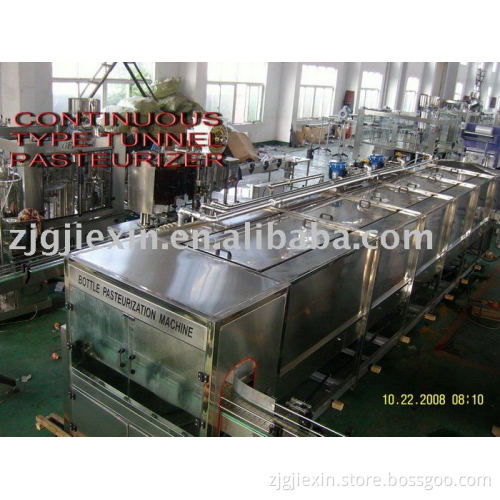 Continuous type tunnel pasteurizer